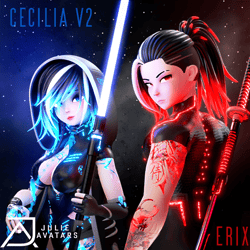 Cecilia V2 and Erix Avatar (Plus Chibi version)