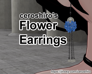 ceroshiro's flower earrings 