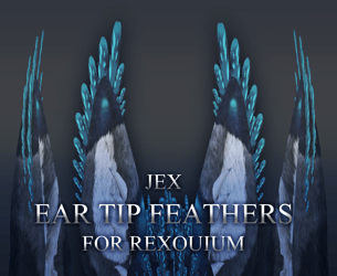 Jex Ear Tip Feathers For Rexouium