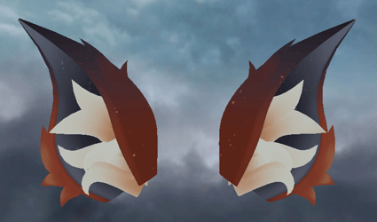 ✧Stylized Wolf Ears // VRCHAT ASSET ✧