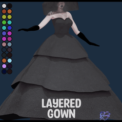 Layered Gown  ||  VrBase, SlimFit  -  Nitro Free