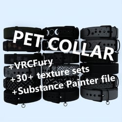 Pet Collar VRChat avatar accessory [ VRCFury set up ]