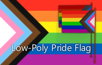 Low-Poly Pride Flag (2024)