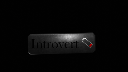 Introvert Pin [VRChat group "Introvert" logo 3D model]
