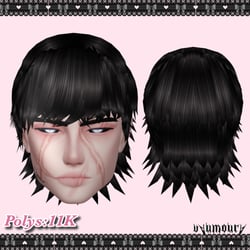 Flat Emo Hair