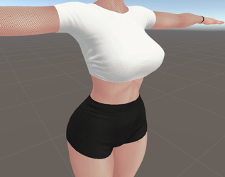 Fishnet bodysuit for VRBASE EGIRL