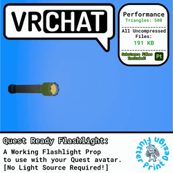 Quest Ready Flashlight [VRChat] [Made For Quest]