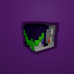 Minecraft head for VRChat By Luna-The-Fox