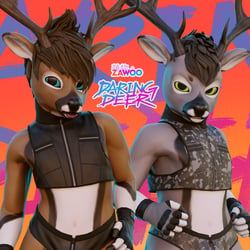[ZaWoo] Daring Deer - 3D Model for VRChat
