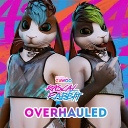 [ZaWoo] Rascal Rabbit - 3D Model for VRChat