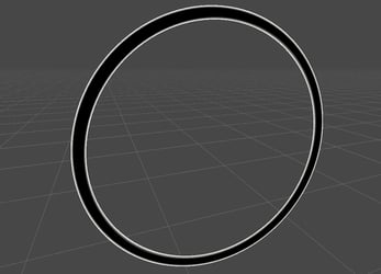Simple Areial Hoop Ring