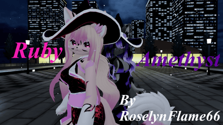 (FaceTracking) (Quest) Ruby and Amethyst Deira VRChat Furry Avatars