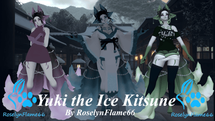 18+ ONLY!!!!! Yuki the Ice Kitsune VRFurry Base VRChat Avatar