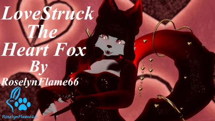 LoveStruck The Heart Fox VRChat Avatar