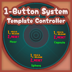【VRChat】1-Button Menu System Template