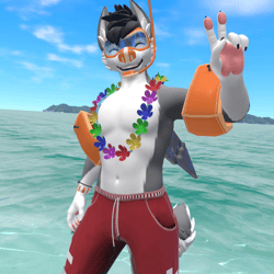 Male Winterpaw Canine - Summer Fun Outfit