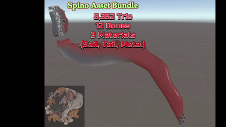 Spinosaurus Assets! Tail & Sail