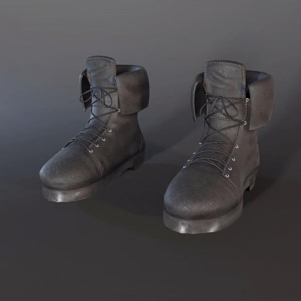 Simple Leather Boots || Personal & Commercial Use