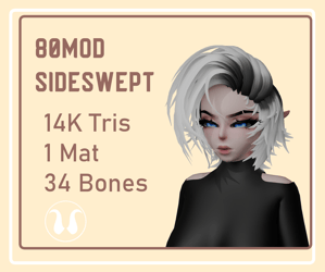 MOD80 SIDESWEPT | 3D ASSET | 