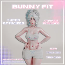 Bunny fit [Super optimized 2k tris]