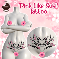 'Pink Like Suki' Tattoo Texture for Zinfit