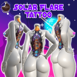 Solar Flare Tattoo Texture for Zinfit