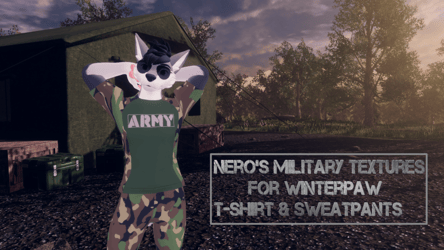 Nero's military textures for Winterpaw T-Shirt and Sweatpants