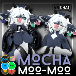 Mocha MooMoo Bovine Avatar Vrchat 3.0 [PC] & [Quest]