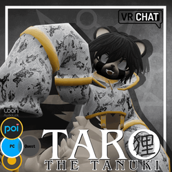 Taro the Tanuki Raccoon Dog Avatar (Masc) Vrchat 3.0 [PC]