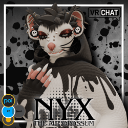 Nyx the alt Opossum Avatar (Masc) Vrchat 3.0 [PC]