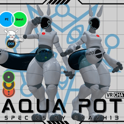 Aqua Pot Avatar Vrchat 3.0 (PC) & (QUEST)