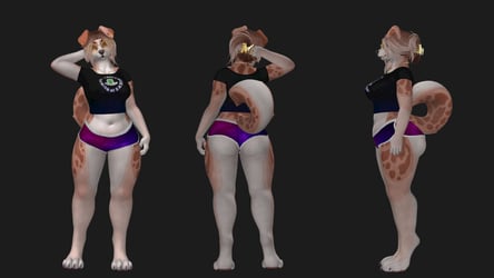 Foxipaws Honey Alien Clothes Texture