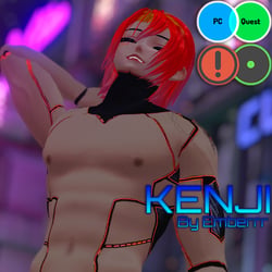Kenji - Cybernetic Samurai (VCC/SPS/Quest/Green Ver.) Unity 2022