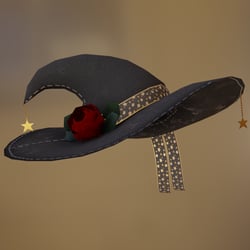 "Stiched & Ribboned" Witch Hat