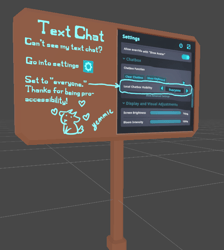 Text Chat Sign