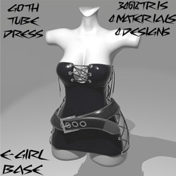 Goth Tube Dress | E-girl Vrbase