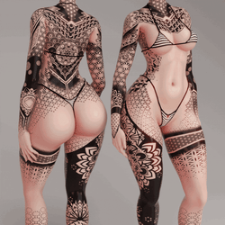 Geometric Dreams Tattoo [VRBase EGirl]