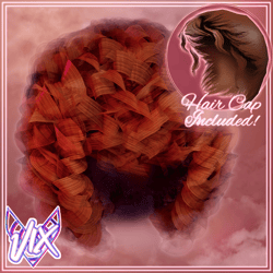 CURLY AFRO RIBBON CURLS PoC HAIR w/SQUISH BONES! by VIX