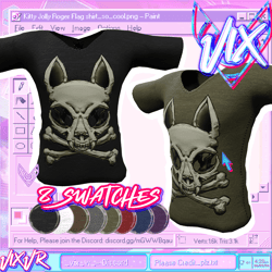 Kitty Cat Skull CrossBones Jolly Roger Shirt for Males