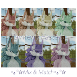 Painterly Pastel Novabeast Textures . ✦ 7 Variants + Mix & Match. ✦