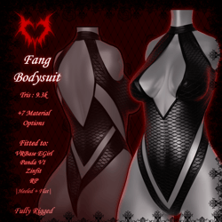 Fang Bodysuit - Commercial License 
