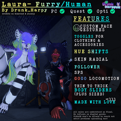 Laura the Snowleopard (human version included) PC-Quest-Opti