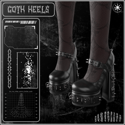 Goth Heels + Stockings