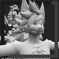 Furbrushed Ashbeast Normal & Height Maps