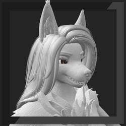 Furbrushed Ghostly Female Canine Normal & Height Maps