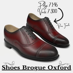 Shoes Brogue Oxford - Dark Red | WOLVES STUDIO