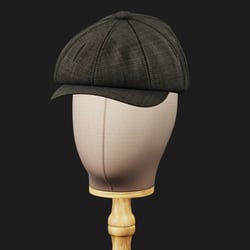 Vintage Golf Beret Hat 3D Model Low Poly | WOLVES STUDIO