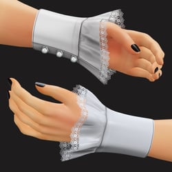 Arm Ruffled Sleeve - VRChat | WOLVES STUDIO