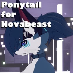 Ponytail Hair for Novabeast - VRChat Hair Accessory