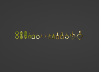 HIGH AND LOW POLY CHAIN LINKS